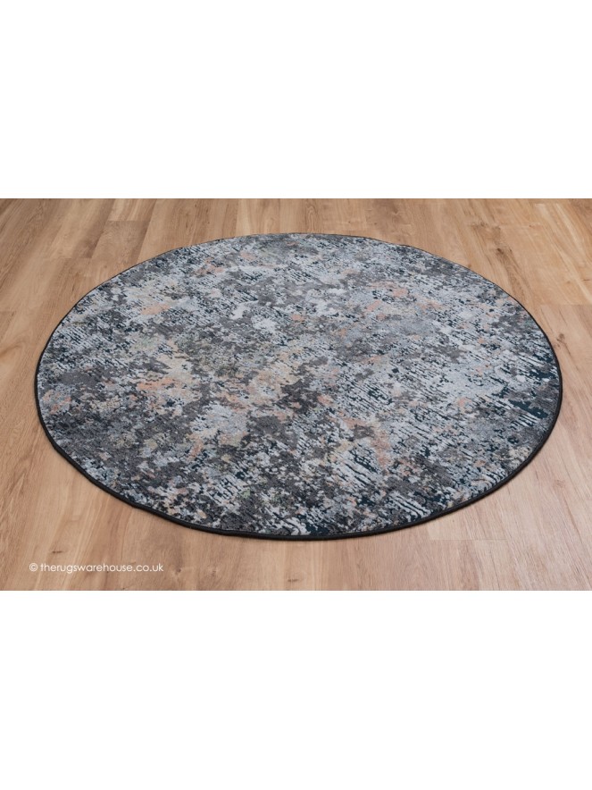 Yega Dark Mix Circle Rug - 2