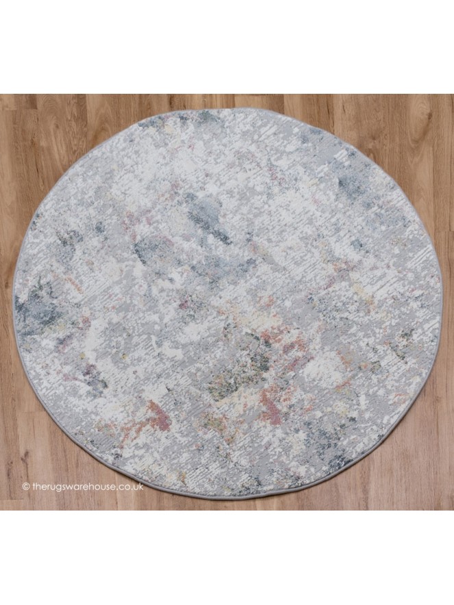 Tibesti Grey Mix Circle Rug - 7