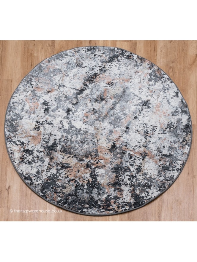 Yega Grey Mix Circle Rug - 7