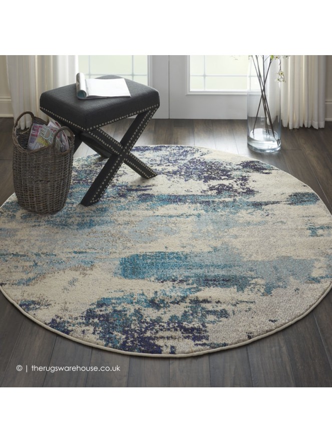 Celestial Ocean Circle Rug - 2