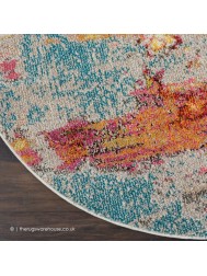 Celestial Sea Life Circle Rug - Thumbnail - 4