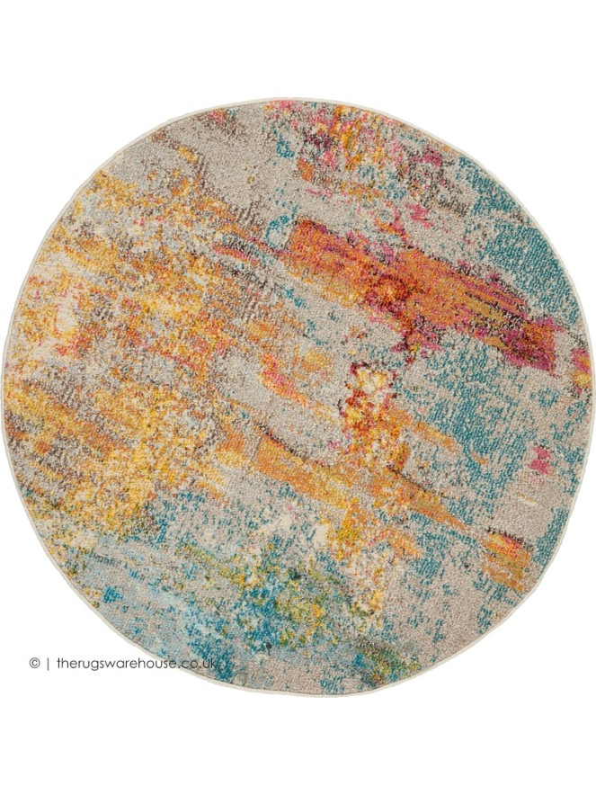 Celestial Sea Life Circle Rug - 6