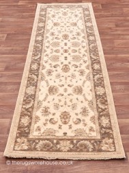 Chobi Ivory Brown Runner - Thumbnail - 3