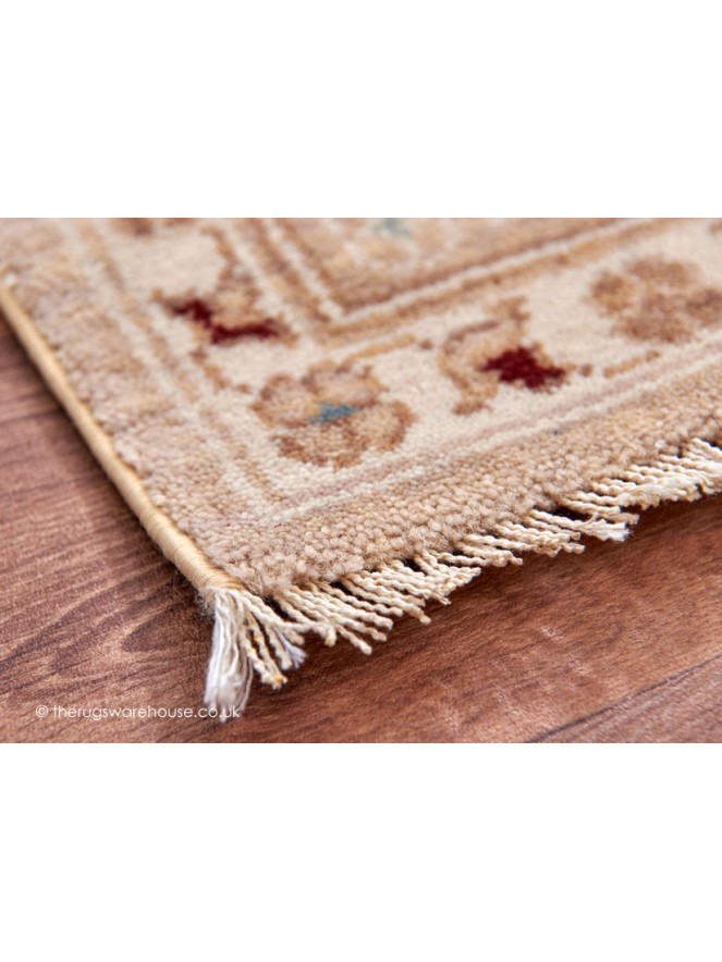 Chobi Ivory Red Rug - 3