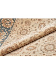 Chobi Ivory Blue Rug - Thumbnail - 4