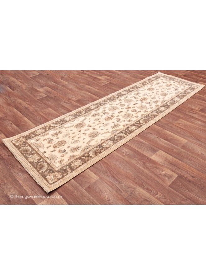 Chobi Ivory Brown Runner - 8