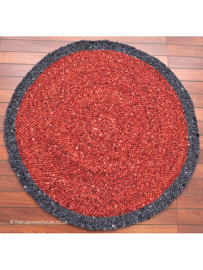 Mauritius Red Grey Rug - 6