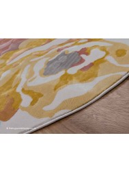 Flower Splash Circle Rug - Thumbnail - 3