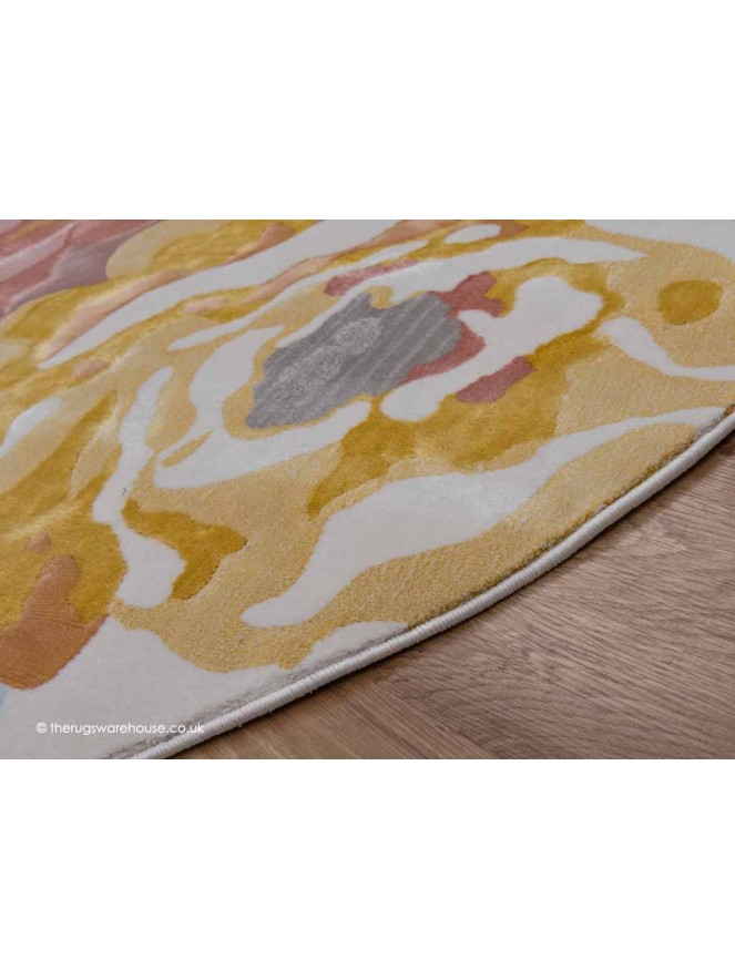 Flower Splash Circle Rug - 3