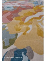 Flower Splash Circle Rug - Thumbnail - 5