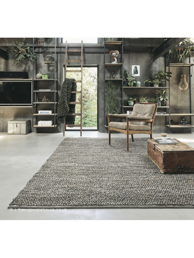 Pinstripe Grey Rug - 2