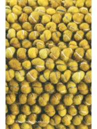 Pinstripe Yellow Rug - Thumbnail - 3