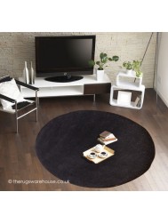 Comfort Black Circle Rug - Thumbnail - 2