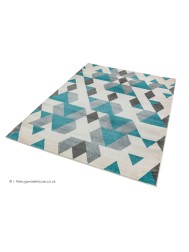 Pyramids Blue Rug - Thumbnail - 2