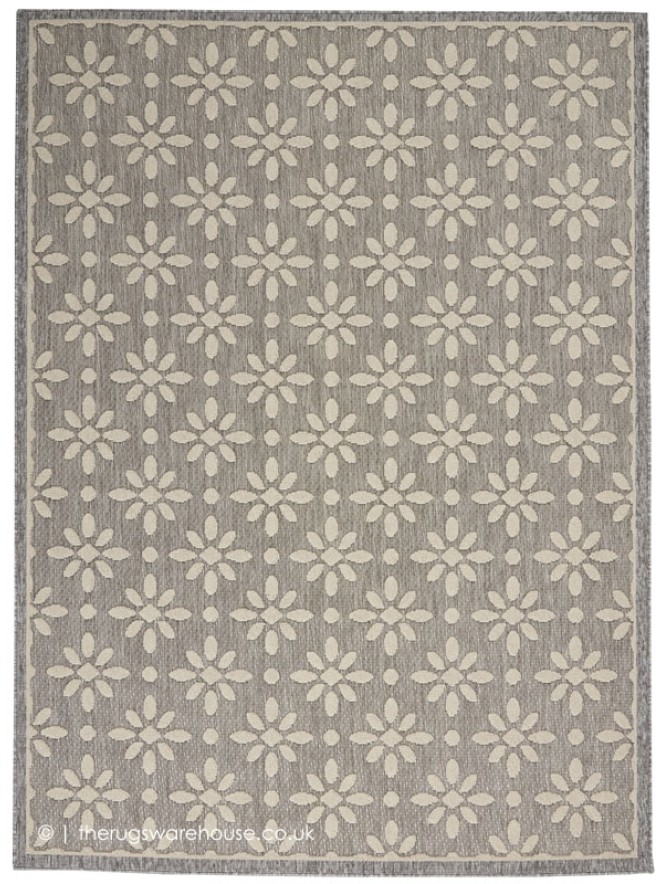 Cozumel Blossom Grey Rug - 9