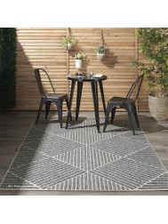 Cozumel Geo Dark Grey Rug - Thumbnail - 2