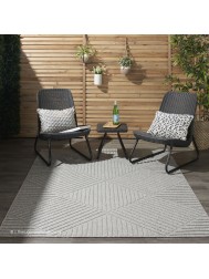 Cozumel Geo Light Grey Rug - Thumbnail - 2