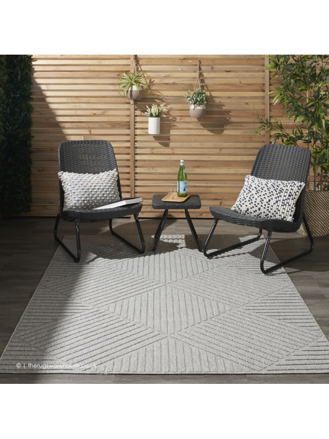 Cozumel Geo Light Grey Rug - 2