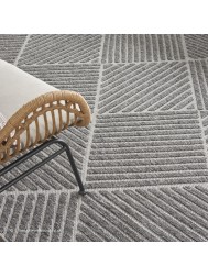 Cozumel Geo Dark Grey Rug - Thumbnail - 6