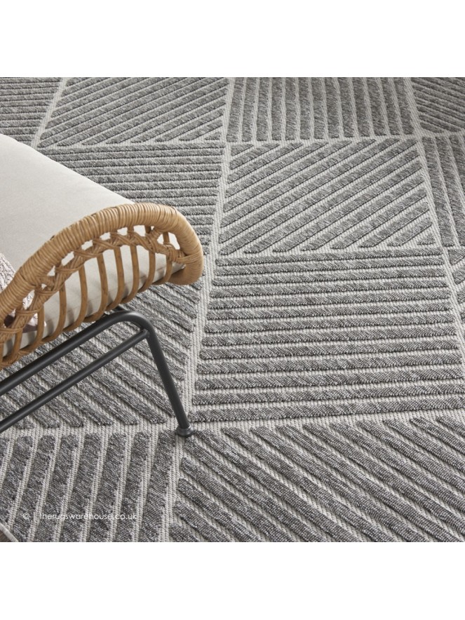 Cozumel Geo Dark Grey Rug - 6