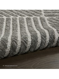 Cozumel Geo Dark Grey Rug - Thumbnail - 7