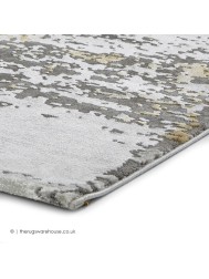 Plume Grey Ochre Rug - Thumbnail - 4