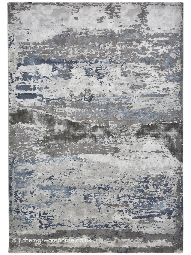 Plume Grey Navy Rug - 9