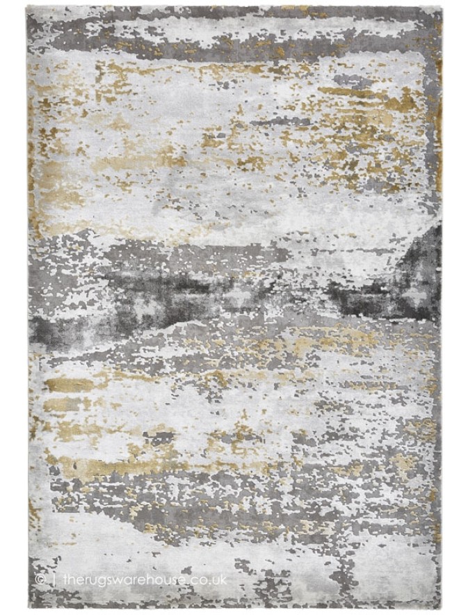 Plume Grey Ochre Rug - 9