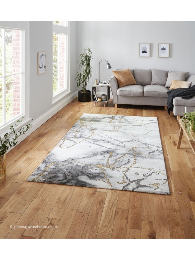 Mist Ivory Gold Rug - 2