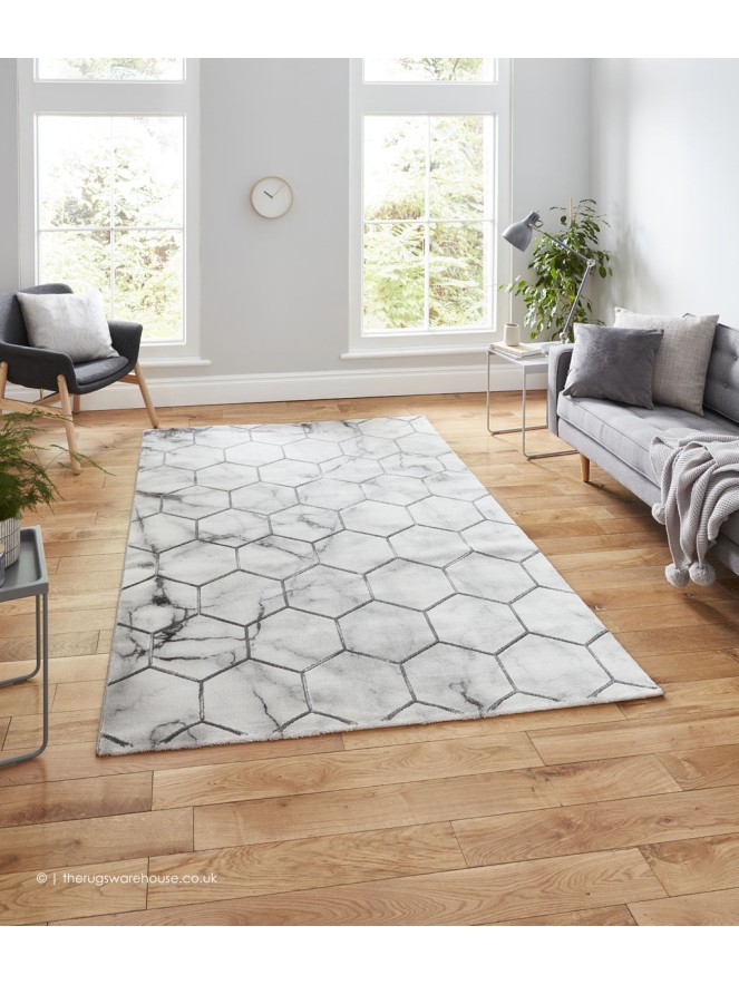 Honey Grey Silver Rug - 2