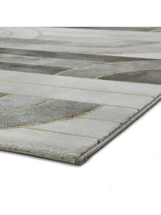 Retro Grey Gold Rug - 6