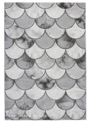 Scale Grey Silver Rug - Thumbnail - 8