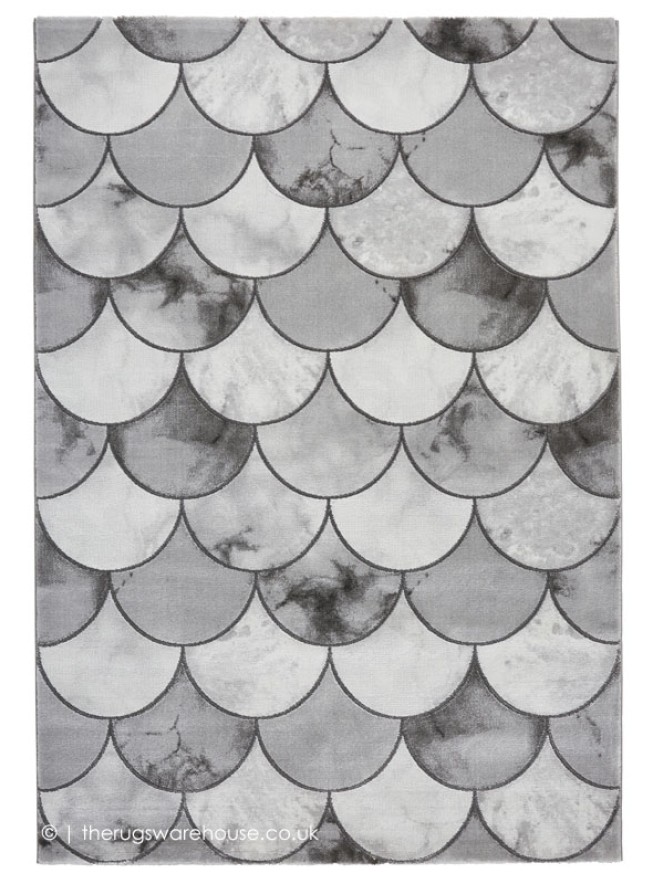 Scale Grey Silver Rug - 8