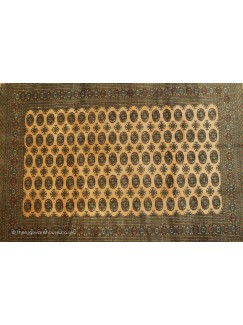 Bokhara Traditional Hand Knotted Beige Wool Rug 4'1 x 6'2