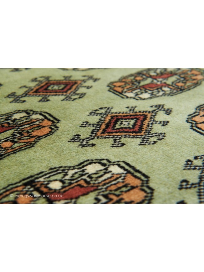 Bokhara Green Rug - 10