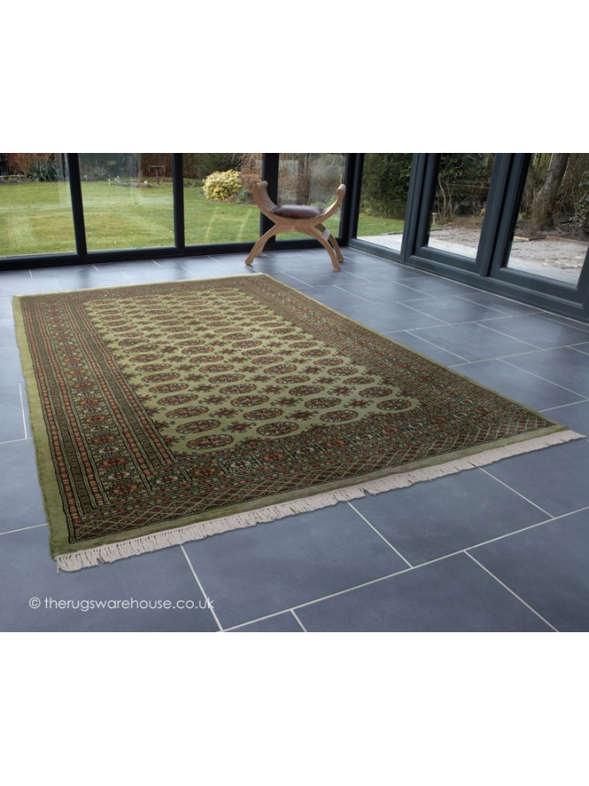 Bokhara Green Rug - 2