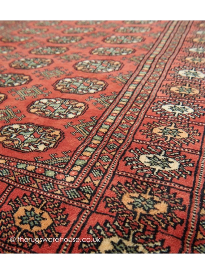 Bokhara Rose Rug - 6