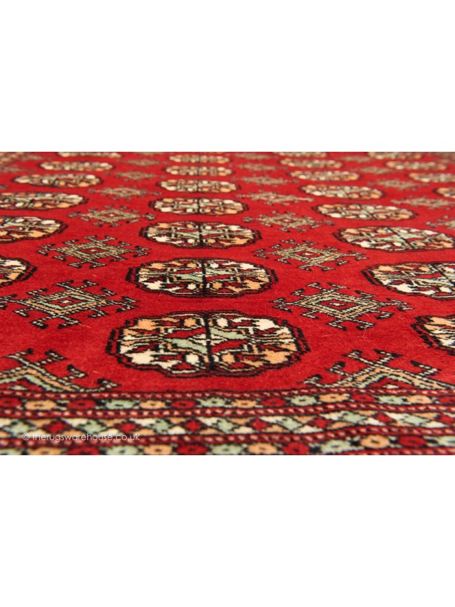 Bokhara Red Rug - 9