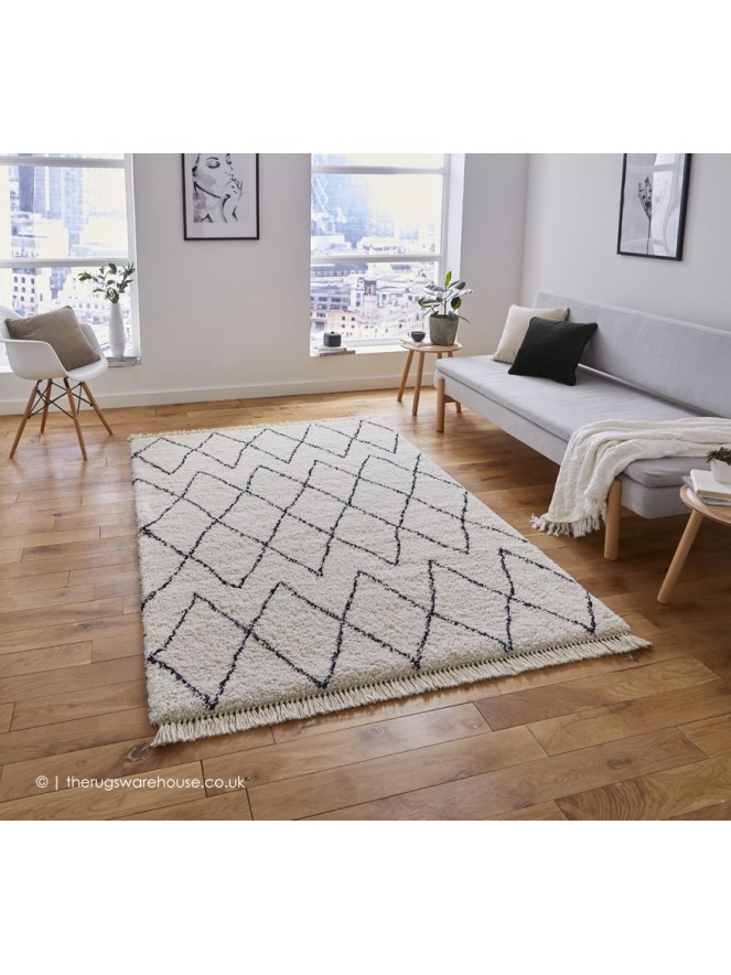 Mohad Black White Rug - 2