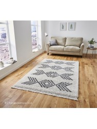 Sahrawi Cream Grey Rug - Thumbnail - 2