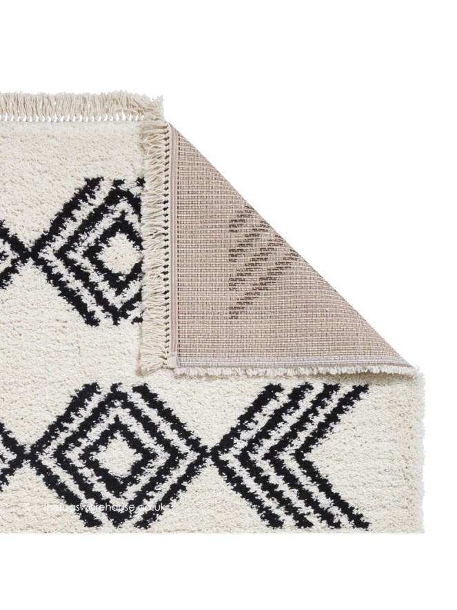 Sahrawi Ivory Black Rug - 7