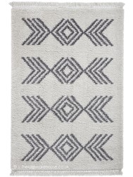 Sahrawi Cream Grey Rug - Thumbnail - 9