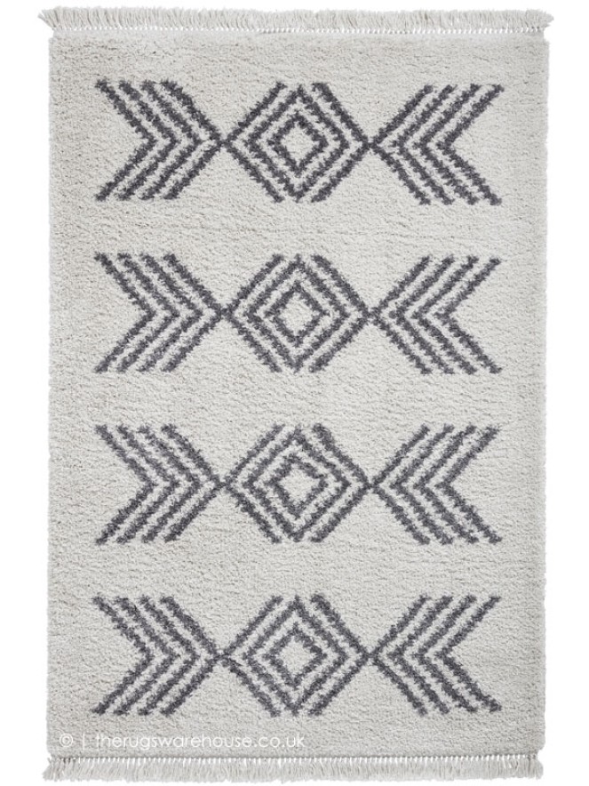 Sahrawi Cream Grey Rug - 9