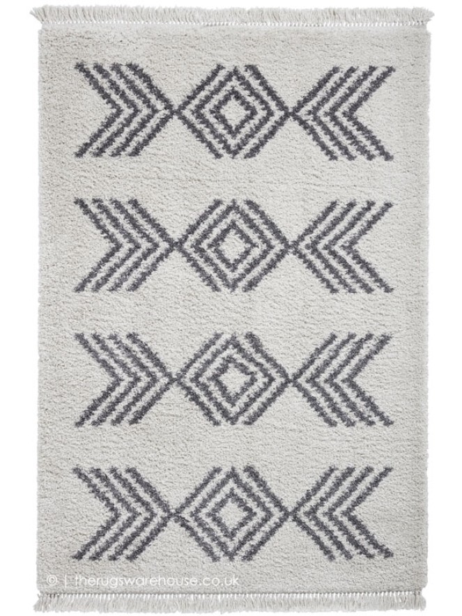 Sahrawi Cream Grey Rug - 9