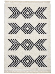 Sahrawi Ivory Black Rug - Thumbnail - 9