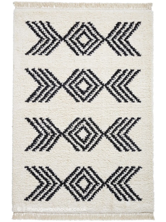 Sahrawi Ivory Black Rug - 9