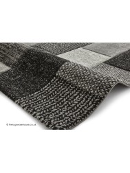 Palmoro Grey Black Rug - Thumbnail - 3