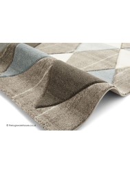 Proska Beige Blue Rug - Thumbnail - 3