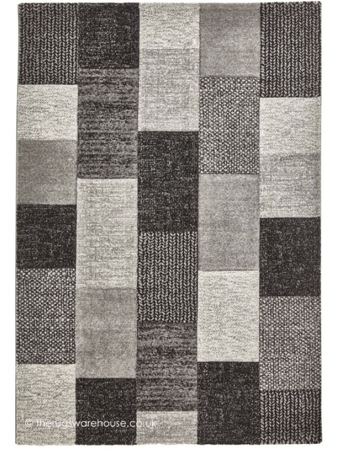 Palmoro Grey Black Rug - 4