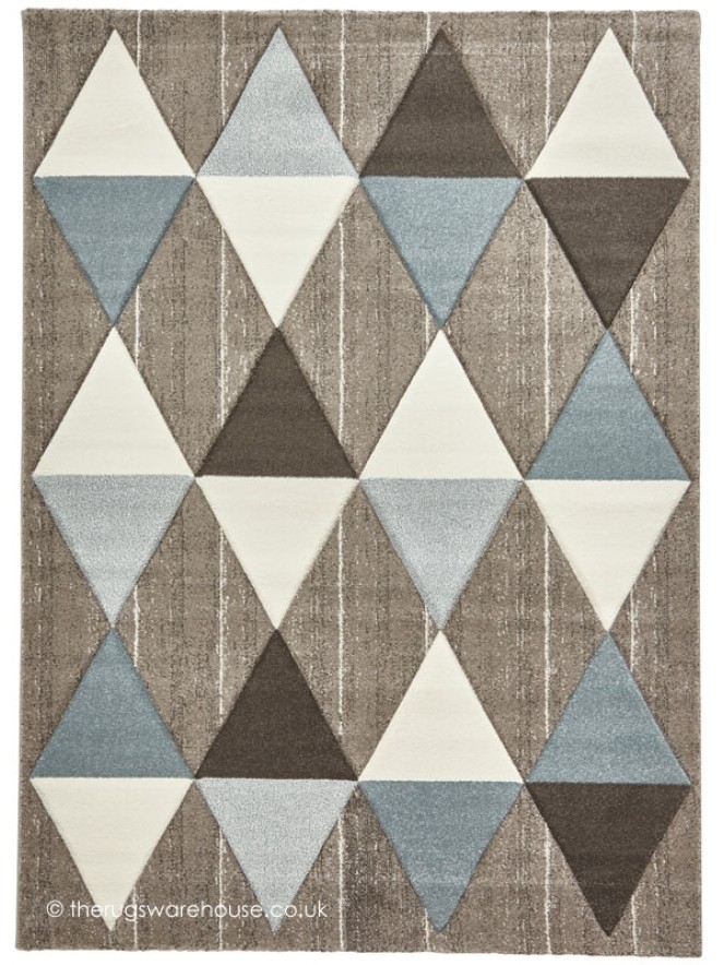 Proska Beige Blue Rug - 4